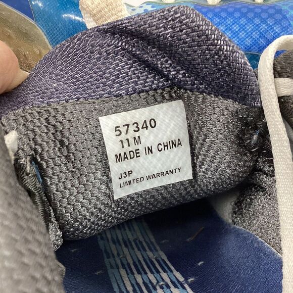 Footjoy Flex-Zone Freestyle-Men's 11(M) Blue & White Soft Spike Golf Shoe- 57340 - Picture 9 of 9